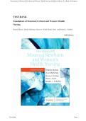 Foundations of Maternal-Newborn and Women's Health Nursing 8th Edition Murray Test Bank All Chapters