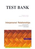 Test Bank for Interpersonal Relationships Professional Communication &NewLine;Skills for Nurses 6th Edition Arnold