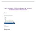 NR 511 DIFFERENTIAL DIAGNOSIS AND PRIMARY CARE- FINAL EXAM REVIEW QUESTIONS AND CORRECT ANSWERS&excl;&excl;