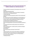CHAMBERLAIN NR511 FINAL EXAM STUDY QUESTIONS AND CORRECT ANSWERS 100&percnt; VERIFIED 2026-2027&excl;&excl;