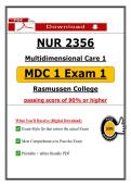 NUR 2356 MDC 1 Exam 1 &ndash; &lpar;2026&rpar; Actual Questions & Answers &lpar;RC&rpar; 100&percnt; Guarantee Pass