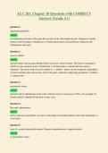 ALU 201&comma; Chapter 10 Questions with CORRECT&NewLine;Answers &lpar;Grade A&plus;&rpar;