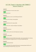 ALU 201&comma; Chapter 11 Questions with CORRECT&NewLine;Answers &lpar;Grade A&plus;&rpar;
