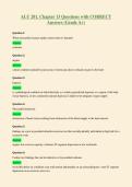 ALU 201&comma; Chapter 13 Questions with CORRECT&NewLine;Answers &lpar;Grade A&plus;&rpar;