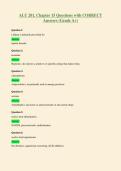 ALU 201&comma; Chapter 15 Questions with CORRECT&NewLine;Answers &lpar;Grade A&plus;&rpar;