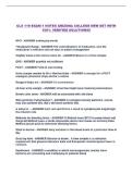 CLS 119 EXAM 1 NOTES ARIZONA COLLEGE NEW SET WITH 100&percnt; VERIFIED SOLUTIONS&excl;&excl;