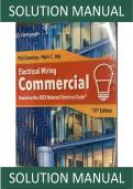 Solution Manual for Electrical Wiring Commercial 18th Edition by Phil Simmons&comma; Ray Mullin&comma; Mark Ode &vert; Solution and Answer Guide
