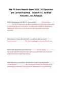 REx-PN Exam Newest Exam 2026 &vert; All Questions and Correct Answers &vert; Graded A&plus; &vert; Verified Answers &vert; Just Released