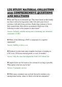 LTC STUDY MATERIAL COLLECTION&NewLine;2026 COMPREHENSIVE QUESTIONS&NewLine;AND SOLUTIONS