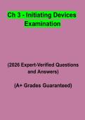 Chapter 3 &ndash; Initiating Devices Examination &vert; Questions & Answers&comma; Study Guide&comma; Practice Test & Revision Notes &vert; Latest 2026 PDF