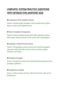 LYMPHATIC SYSTEM PRACTICE QUESTIONS&NewLine;WITH DETAILED EXPLANATIONS 2026