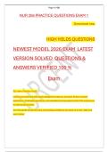 NUR 356 PRACTICE QUESTIONS EXAM 1   