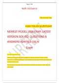 NUR 110 Exam 2  