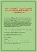 WGU D169 OA EXAM 200 QUESTIONS AND DETAILED ANSWERS WITH RATIONALES LATEST UPDATE2026