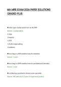MA MPJE EXAM 2026 PAPER SOLUTIONS&NewLine;GRADED PLUS