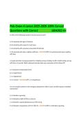 Pals Exam A Latest 2025-2026 100&percnt; Correct&NewLine;Questions with Correct ANSWERS GRADED A&plus;