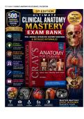 Gray's Anatomy for Students&comma; 5th Edition &vert; Drake&comma; Vogl & Mitchell &vert; Complete Premium Exam Bank&vert; Test Bank &vert; 500&plus; Original Clinical Anatomy Questions & Detailed Rationales &vert; All Sections &vert; Updated 2026&ndash;2027