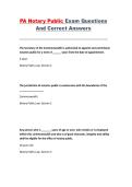 Pennsylvania Notary Public Exam Questions and Answers &ndash; Complete Study Guide