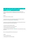 NSG 300 Final exams with complete questions and&NewLine;correct ANSWERS guaranteed success &period;