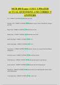 MCB 450 Exam 1 UIUC UPDATED &NewLine;ACTUAL QUESTIONS AND CORRECT &NewLine;ANSWERS