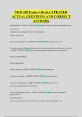 MCB 450 Exam 4 Review UPDATED &NewLine;ACTUAL QUESTIONS AND CORRECT &NewLine;ANSWERS