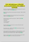 UIUC MCB 450 Exam 1 UPDATED &NewLine;ACTUAL QUESTIONS AND CORRECT &NewLine;ANSWERS