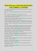 MCB 250 Exam 3 UPDATED QUESTIONS &NewLine;AND CORRECT ANSWERS