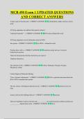 MCB 450 Exam 1 UPDATED QUESTIONS &NewLine;AND CORRECT ANSWERS