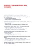 MIMG 185 FINAL QUESTIONS AND ANSWERS
