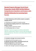 Nevada Property Manager Permit Exam &NewLine;Preparation Guide &lpar;2026 Verified Edition&rpar;&colon; &NewLine;Comprehensive Questions and Answers with &NewLine;Detailed Rationales for Licensing Exam &NewLine;Success 