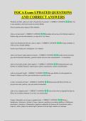 FOCA Exam UPDATED QUESTIONS &NewLine;AND CORRECT ANSWERS
