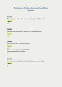 Florida Laws & Rules Chiropractic Board Exam Questions