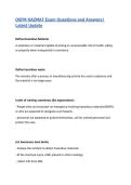 OSFM HAZMAT Exam Questions and Answers&vert; Latest Update