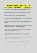 Colored Stones 6 Exam UPDATED &NewLine;QUESTIONS AND CORRECT ANSWERS