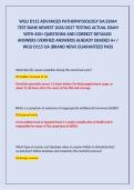 WGU D115 ADVANCED PATHOPHYSIOLOGY OA EXAM TEST BANK NEWEST 2025&sol;2026 TESTING ACTUAL EXAM WITH 450&plus; QUESTIONS AND CORRECT DETAILED ANSWERS &lpar;VERIFIED ANSWERS&rpar; &vert; ALREADY GRADED A&plus; &vert; WGU D115 OA &lpar;BRAND NEW&rpar;