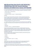 HESI Pharmacology Exam Practice 2026 &lpar;NCLEX PN&rpar; 2 Versions &vert; Exam 2026&ndash;2027 Accurate Real Exam Questions and Verified Correct Answers &vert; JUST RELEASED