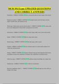 MCB 354 Exam UPDATED QUESTIONS &NewLine;AND CORRECT ANSWERS