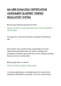 MA MPJE EXAM 2026 CERTIFICATION&NewLine;ASSESSMENT BLUEPRINT VERIFIED&NewLine;REGULATORY SYSTEM
