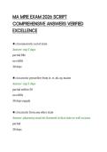 MA MPJE EXAM 2026 SCRIPT&NewLine;COMPREHENSIVE ANSWERS VERIFIED&NewLine;EXCELLENCE