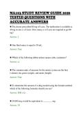 MA103 STUDY REVIEW GUIDE 2026&NewLine;TESTED QUESTIONS WITH&NewLine;ACCURATE ANSWERS