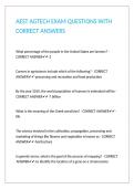 AEST AGTECH EXAM QUESTIONS WITH CORRECT ANSWERS