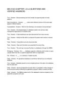 MIS 3140 CHAPTER 1&comma;2 & 4 QUESTIONS AND VERIFIED ANSWERS
