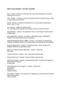 MIS 3140 EXAM 1 STUDY GUIDE