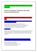 ATI Comprehensive Predictor "Green Light" Exam 2026&sol;2027 &vert; Forms A&comma; B&comma; C & Retakes &vert; 150 Q&A with Rationales&NewLine;&NewLine;