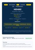 HED4802 Assignment 3 Quiz 2026 &vert; 100 Verified Questions&comma; Complete Answers&comma; Rationales & References