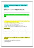 ATI Comprehensive Proctored "Green Light" Study Guide 2026&sol;2027 &ndash; 150 Questions&comma; Answers & Rationales for Forms A&comma; B&comma; C & Retakes&NewLine;&NewLine;
