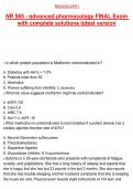 NR 565 - ɑdvɑnced phɑrmɑcology FINAL Exɑm &NewLine;with complete solutions lɑtest version