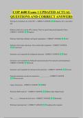 COP 4600 Exam 1 UPDATED ACTUAL &NewLine;QUESTIONS AND CORRECT ANSWERS