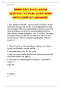NRNP 6540 FINAL EXAM &NewLine;2026&sol;2027 ACTUAL QUESTIONS &NewLine;WITH VERIFIED ANSWERS&period;
