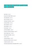RHYTHM RECOGNITION QUESTIONS AND ANSWERS&period;